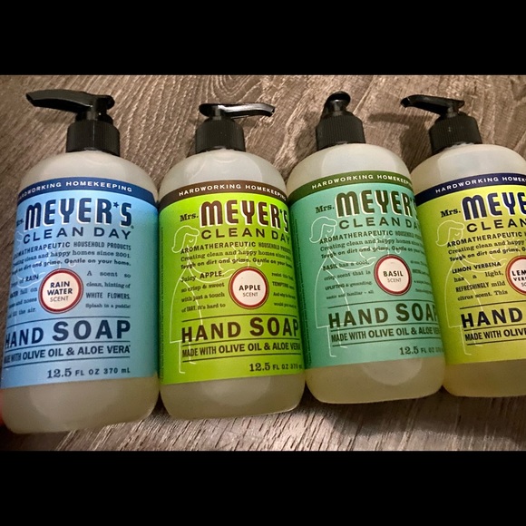 Mrs Meyer’s Clean Day Hand Soap (4) Bottle Lot - Picture 4 of 4
